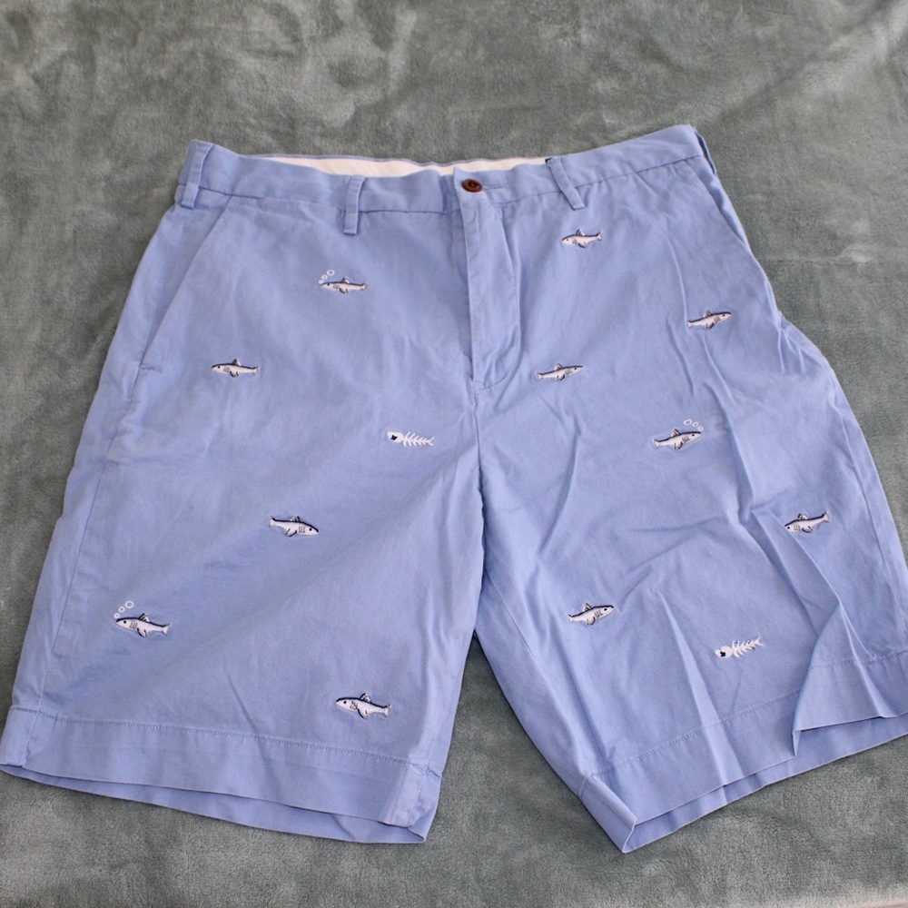 Polo by Ralph Lauren lt blue men’s fish shorts